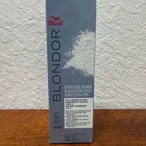 Wella Blondor, Extra Cool Blonde, 2 in 1 Lightener and Toner, 5.2 OZ
